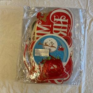 Four Packs of Christmas Bulletin Board/Hanging Decorations NIP